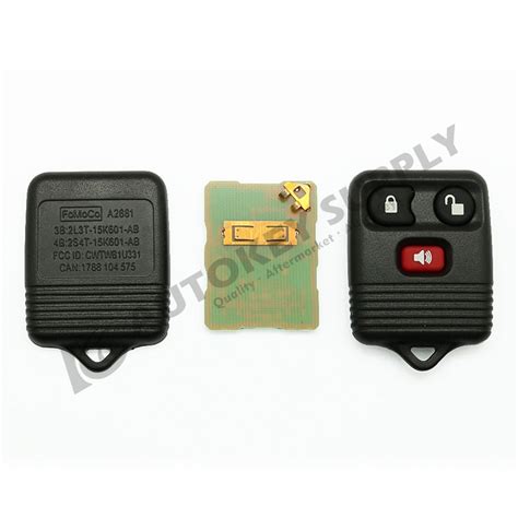 CONTROLE REMOTO FOB COMPLETO FORD 3 BOTÕES CIRCUITO PLACA 315MHZ