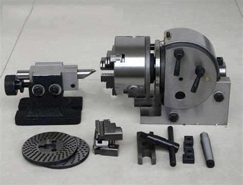 Bs Cnc Precision Dividing Head Mm Jaw Chuck Tailstock With