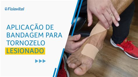 Aplica O De Bandagem Para Tornozelo Lesionado Fisiovital Youtube