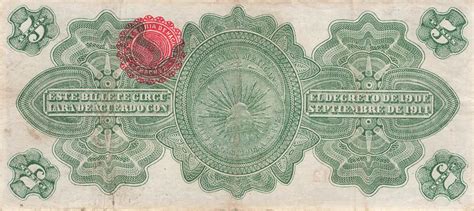 Mexiko Mexico 5 Pesos 1914 PS1104a 1 VF EBay