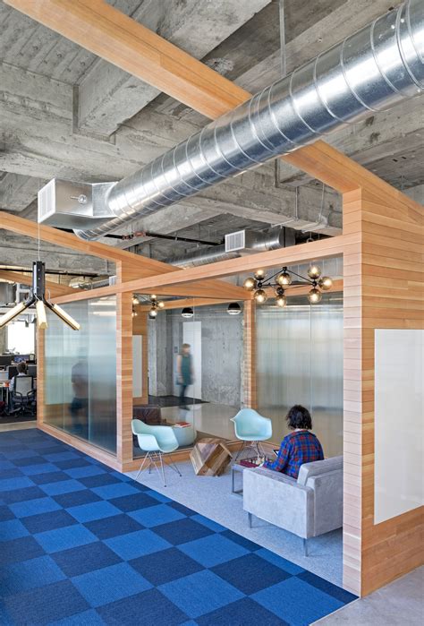 Exposed Brick Walls and Concrete define the new Yelp Headquarters