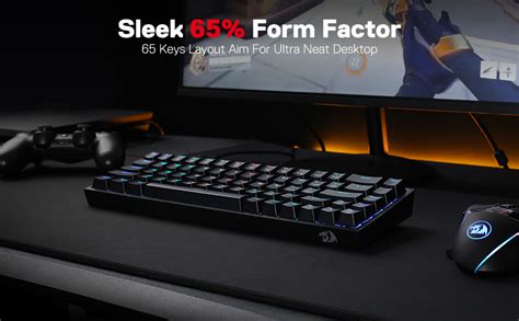 Redragon K631 Castor 65 Wired Rgb Gaming Keyboard 68 Keys Hot