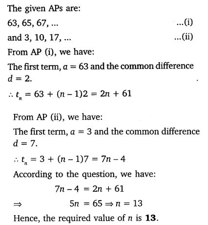 NCERT Solutions For Class 10 Maths Chapter 5 Arithmetic Progressions Ex