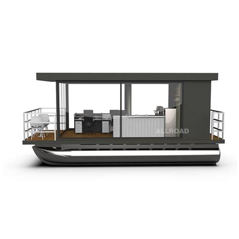 2023 New Design Aluminum Pontoon Houseboat Catamaran - Buy Houseboat ...