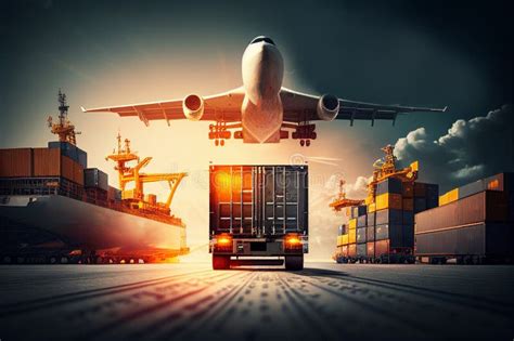 Global Business Logistics Import Export And Container Cargo Freight