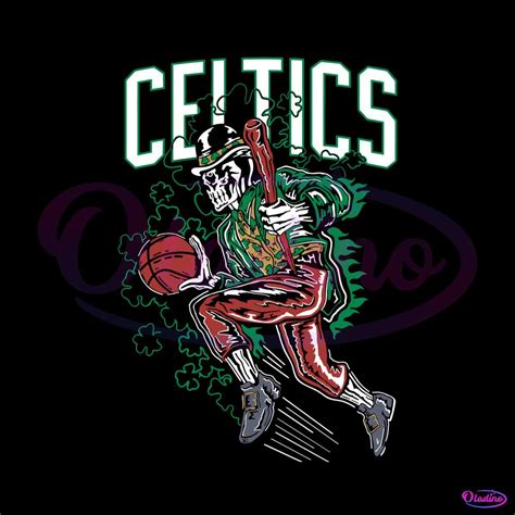 Celtics Clover Skeleton Basketball Boston Celtics Basketball 2023 NBA ...