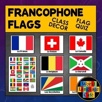 Francophone Flags, French Speaking Countries Flags, Francophone Countries