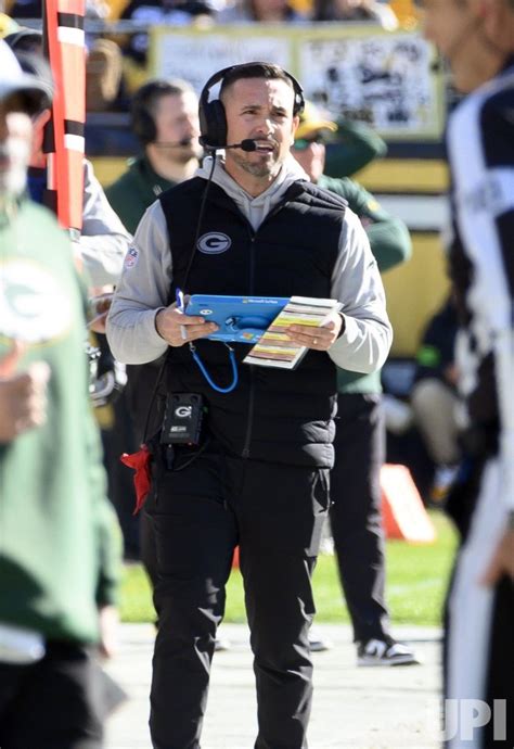 Photo Green Bay Packers Head Coach Matt Lafleur In Pittsburgh