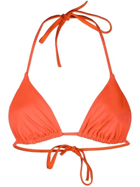 Mc Saint Barth Leah Halterneck Bikini Top Orange Artofit