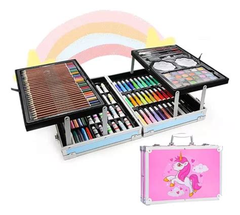 Set De Arte Profesional Colores Lápices Kit Dibujo 145pcs Envío gratis