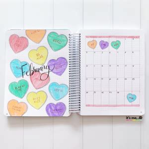 February Bullet Journal Setup Plan With Me Layout Planner Spread