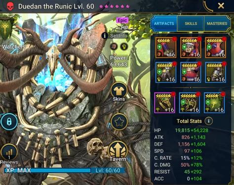 Duedan el Rúnico - La fogata de Raid Shadow Legends