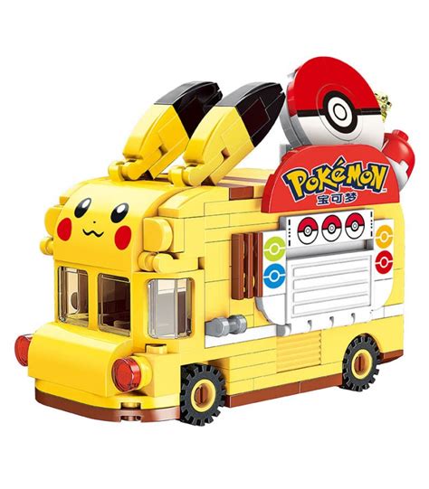 Keeppley K Pikachu Mini Pok Ball Car Pok Mon Series Building