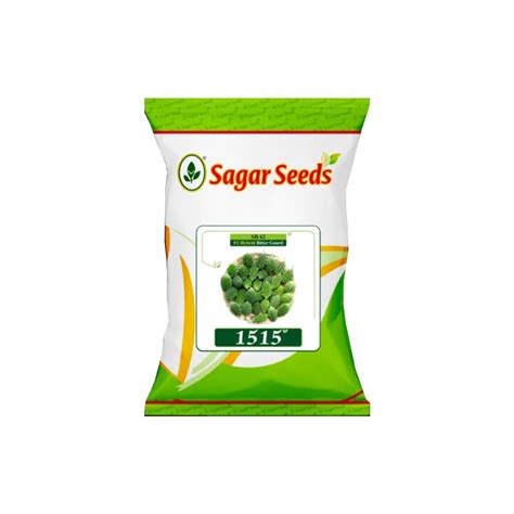 Sagar 1515 Chuha F 1 Hybrid Bitter Gourd Seeds 50 Gm Leafconagro