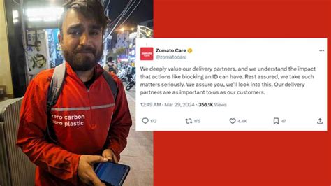 Zomato Delivery Man In Tears As Account Blocked Days Before Sisters