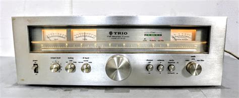 【やや傷や汚れあり】動作良好☆希少品 Trio（現ケンウッド）fm専用チューナー Kt 9700 Fm Stereo Tuner 9y637の