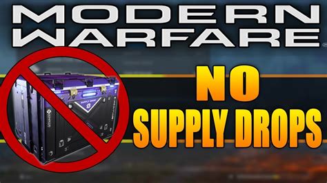 No Supply Drops In Modern Warfare Mw Loot Boxes Youtube