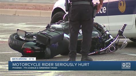 Fd Motorcyclist Not Wearing Helmet Critical After Phx Crash