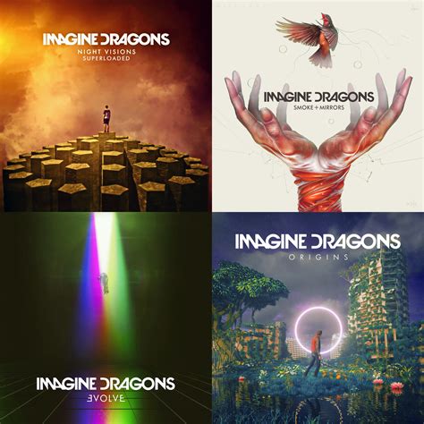 All of the albums, alternate color scheme : r/imaginedragons