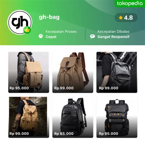 toko gh bag  produk lengkap harga terbaik tokopedia