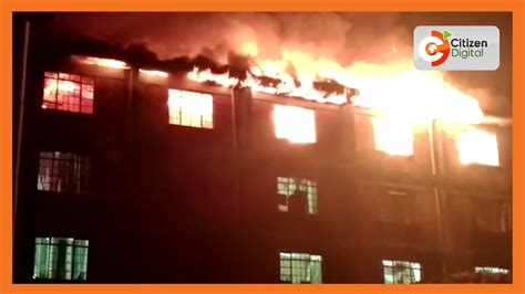 A Section Of Kabianga University Hostels Block Goes Up In Flames On