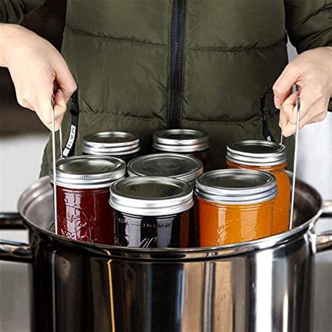 SENENQU 12" Stainless Steel Canning Rack with Tongs, Water Bath Canner ...