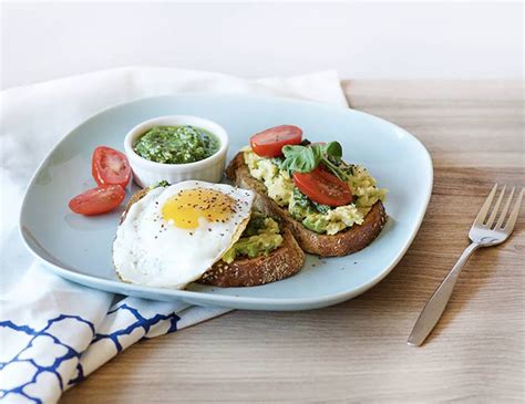 Avocado Toast With Pesto And Egg Obsessive Cooking Disorder