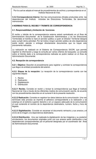 Manual De Archivo Y Correspondencia De Invias Pdf