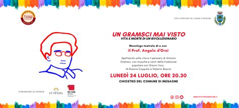 UN GRAMSCI MAI VISTO Monologo Teatrale Di E Con Il Prof Angelo DOrsi