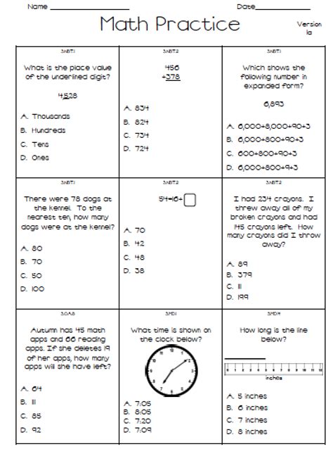 5th Grade Math Test Online