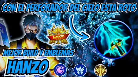 Hanzo Con El Perforador Del Cielo Esta Roto Build Top Global Mlbb