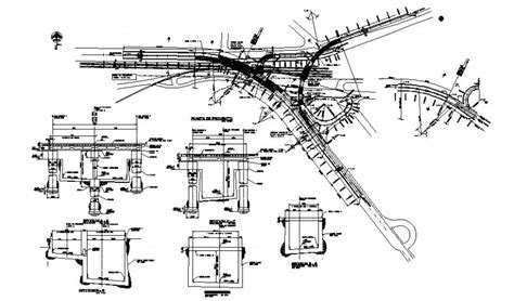 Road Guard Rail Detail Sectional Details Cadbull