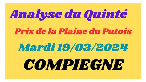 Compi Gne Le Analyse Du Quint Prix De La Plaine Du Putois