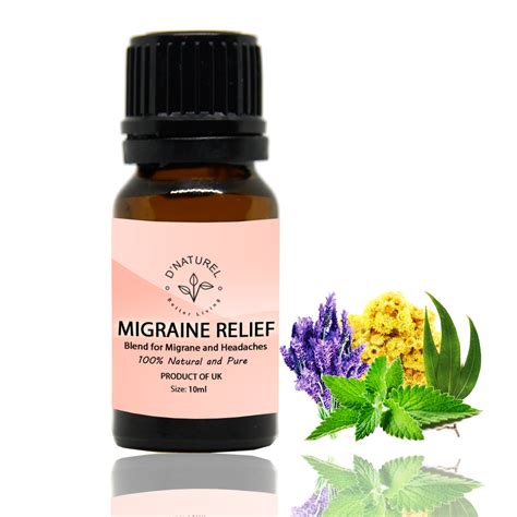 D Naturel Migraine Relief Essential Oil Blend Kbi Direct