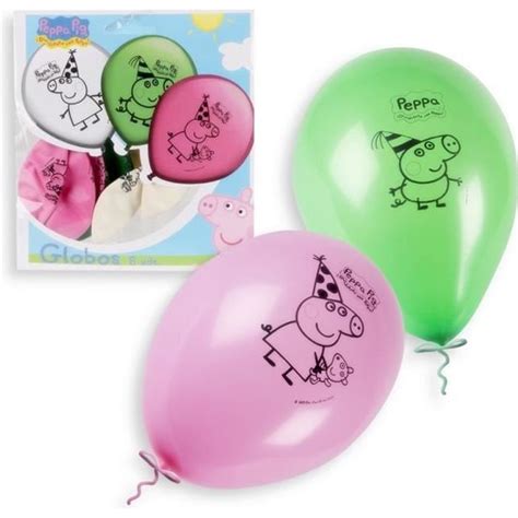 PEPPA PIG Ballons De Baudruche Pour Anniversaire Peppa PIg Set De 8