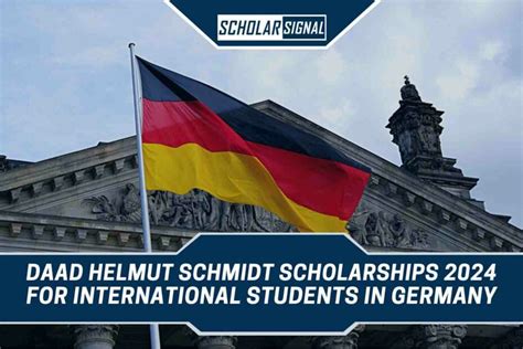 Daad Helmut Schmidt Scholarships 2024 Comprehensive Guide For