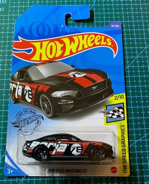 Hot Wheels Ford Mustang Gt Noir Avec Borla Decals Hw Etsy France