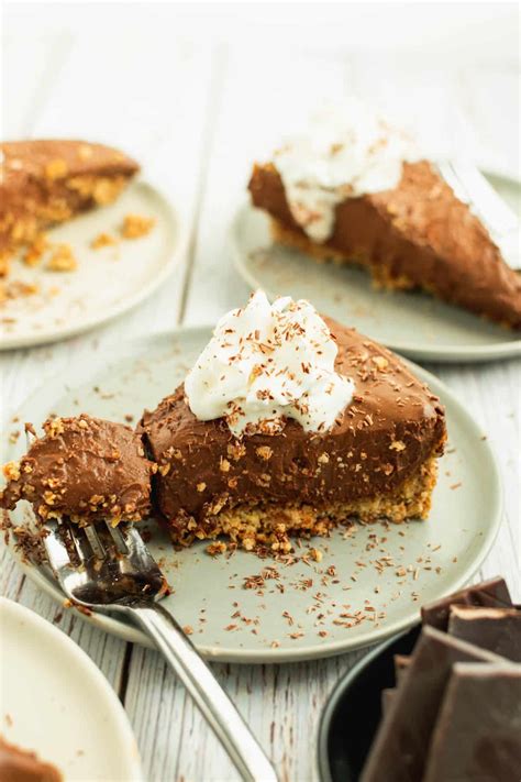 Peanut Butter Chocolate Pie (Vegan) - Sticks Scratch Kitchen