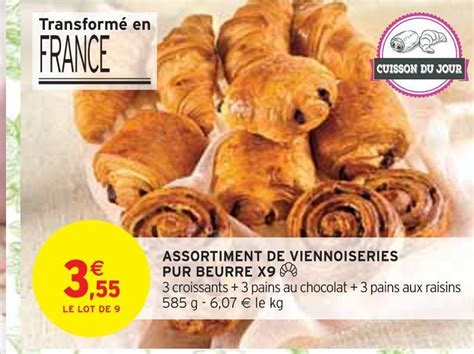 Promo Assortiment De Viennoiseries Pur Beurre X Chez Intermarch