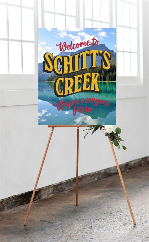 Schitts Creek Party Welcome Sign Printable Schitts Creek Etsy