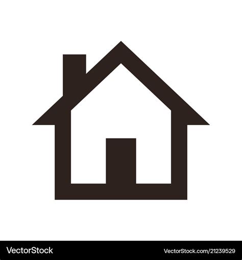 House Icon Royalty Free Vector Image Vectorstock