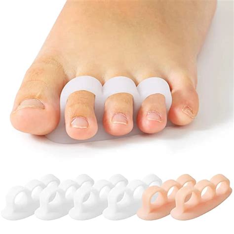 1Pair Silicone Gel Hammer Toe Straightener Corrector For Curled Toes