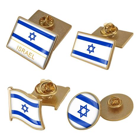 1x Israel Star Of David Israeli Jew Jewish Flag Metal Enamel Lapel Pins