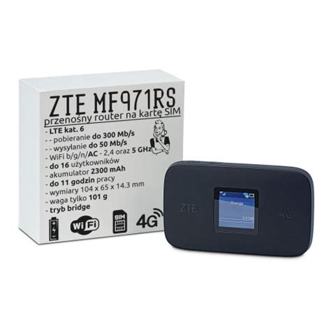 ZTE MF971 Mobilny Router Modem SIM Wi Fi AC 4G LTE Sklep Opinie