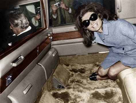 Jackie In A Limo Jackie Kennedy Jackie Onassis Jackie Kennedy Style