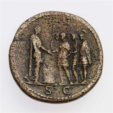 Sestertius With Bust Of Domitian Museum Of Fine Arts Boston