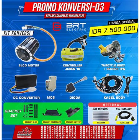 Jual Konversi Kit Motor Listrik Brt Kab Bogor Brt Factory Store 3