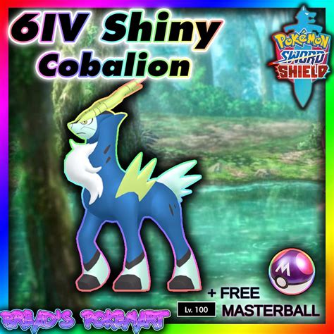 Pokemon Sword and Shield // COBALION Ultra SHINY 6IV Legendary - Etsy