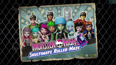 Monster High Skultimate Roller Maze For Nintendo Wii The Video