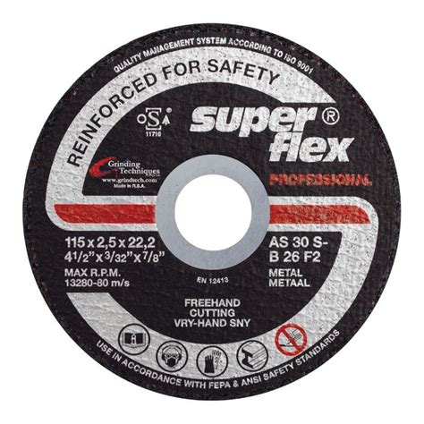 Superflex Cutting Disc Prof Flat Steel 115X2 5X22 Agrinet